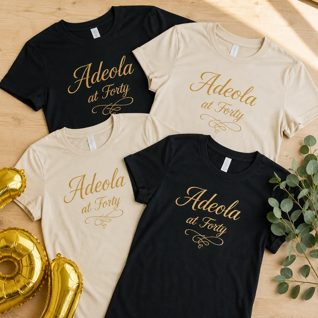 Printed event shirts